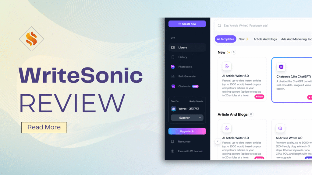 Writesonic Review 2025: Performance, Limitations &Amp; Pricing 1 Writesonic Review