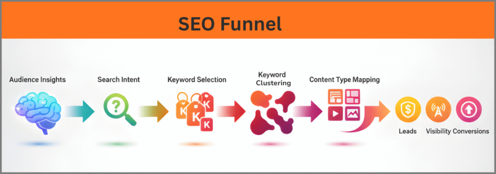 Keyword Strategy: What It Is &Amp; How To Create An Effective One 3 Seo Funnel Diagram